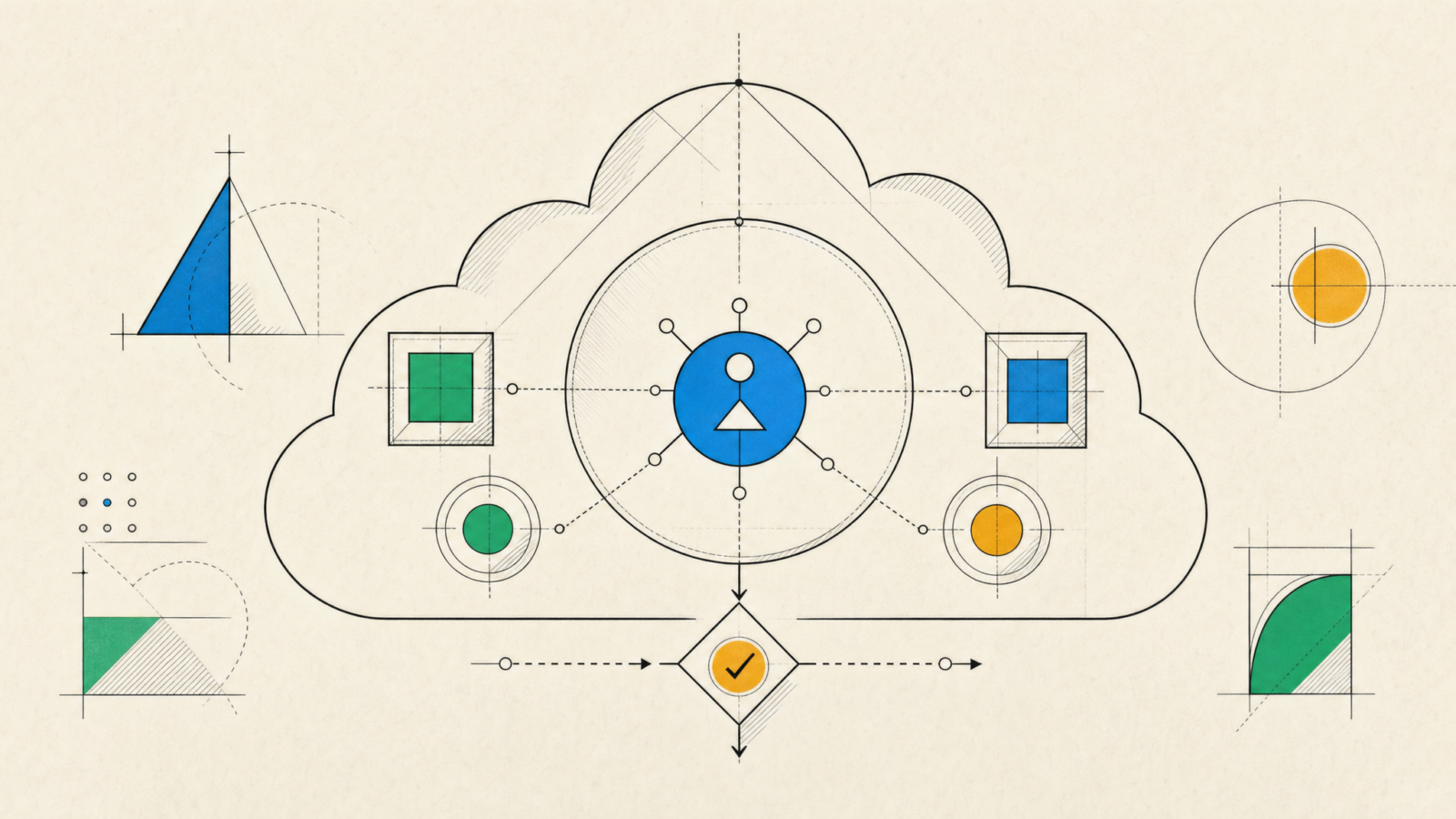 OpenAI Dots agent controls shown as a protected cloud workspace